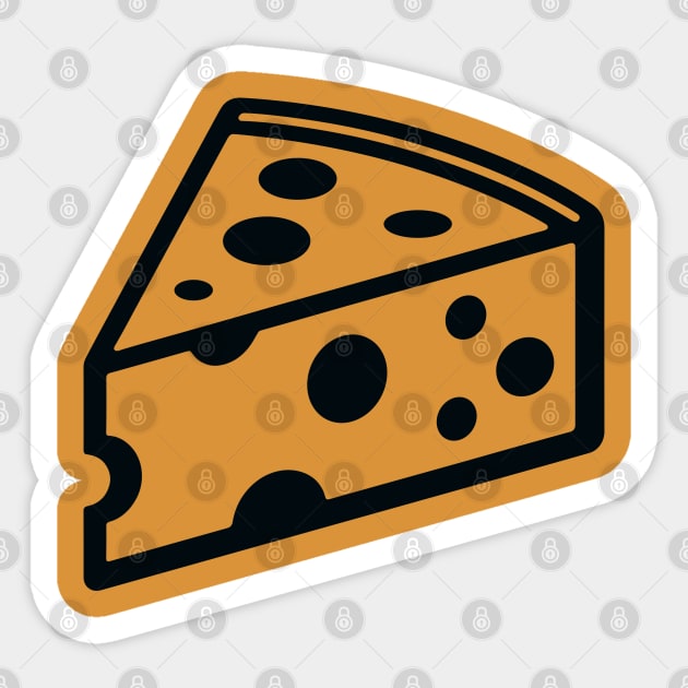 Cheese Wedge Sticker by KayBee Gift Shop